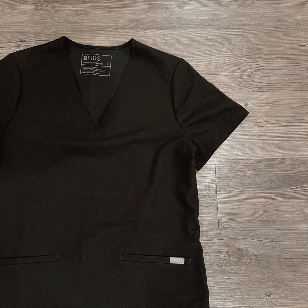 Black Figs Scrub Top